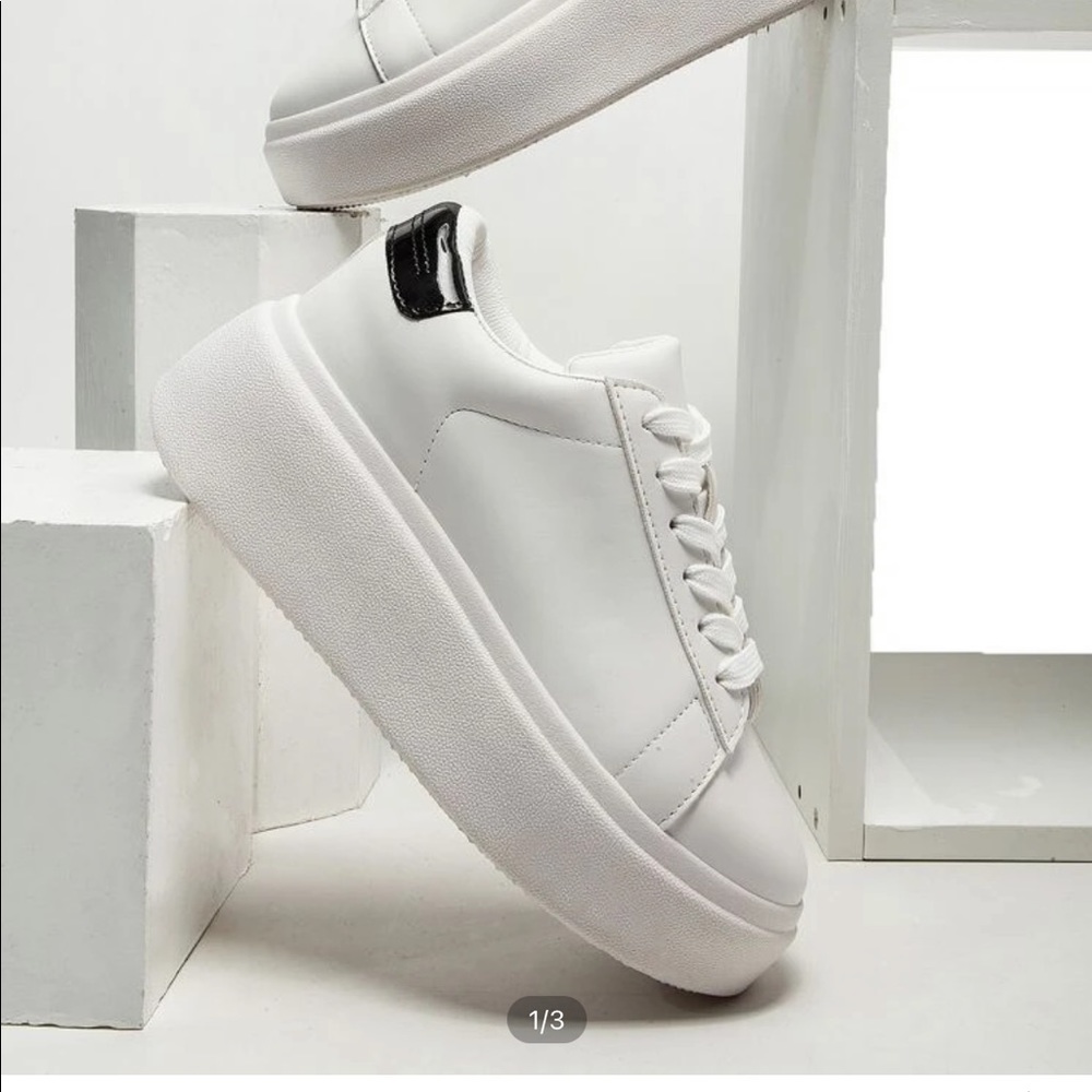 White Platform Sneakers